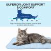 image:imageLuciphia Premium Dog Cooling Mat NonSlip QMAXgt05 SelfCooling Pad for Small Pet Cat Indoor Portable Kennel Puppy Bed for Summer Crate Pad for Dog Washable Light Grey 20x30 inchesLight Blue