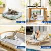 image:imageLuciphia Premium Dog Cooling Mat NonSlip QMAXgt05 SelfCooling Pad for Small Pet Cat Indoor Portable Kennel Puppy Bed for Summer Crate Pad for Dog Washable Light Grey 20x30 inchesLight Grey