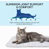 image:imageLuciphia Premium Dog Cooling Mat NonSlip QMAXgt05 SelfCooling Pad for Small Pet Cat Indoor Portable Kennel Puppy Bed for Summer Crate Pad for Dog Washable Light Grey 20x30 inchesLight Grey
