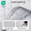 image:imageLuciphia Premium Dog Cooling Mat NonSlip QMAXgt05 SelfCooling Pad for Small Pet Cat Indoor Portable Kennel Puppy Bed for Summer Crate Pad for Dog Washable Light Grey 20x30 inchesLight Grey