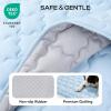image:imageLuciphia Premium Dog Cooling Mat NonSlip QMAXgt05 SelfCooling Pad for Small Pet Cat Indoor Portable Kennel Puppy Bed for Summer Crate Pad for Dog Washable Light Grey 20x30 inchesLight Blue