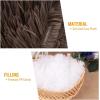 image:imageLuciphia Round Dog Cat Bed Donut Cuddler Faux Fur Plush Pet Cushion for Large Medium Small Dogs SelfWarming and Cozy for Improved Sleep Coffee Medium23x23Coffee