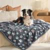 image:imageLuciphia Waterproof Pet Blankets for Couch Sofa Bed Cover Cat Liquid Pee Proof Washable Soft Fluffy Large Dog Blanket Reversible Furniture Protection Puppy Grey Paw Thicken King Size100 x 85Grey Paw