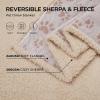 image:imageLuciphia Waterproof Pet Blankets for Couch Sofa Bed Cover Cat Liquid Pee Proof Washable Soft Fluffy Large Dog Blanket Reversible Furniture Protection Puppy Grey Paw Thicken King Size100 x 85Heart Paw Khaki