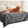 image:imageLuciphia Waterproof Pet Blankets for Couch Sofa Bed Cover Cat Liquid Pee Proof Washable Soft Fluffy Large Dog Blanket Reversible Furniture Protection Puppy Grey Paw Thicken King Size100 x 85Grey Bone