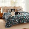 image:imageLuciphia Waterproof Pet Blankets for Couch Sofa Bed Cover Cat Liquid Pee Proof Washable Soft Fluffy Large Dog Blanket Reversible Furniture Protection Puppy Grey Paw Thicken King Size100 x 85Grey Paw