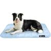 image:imageLuciphia Premium Dog Cooling Mat NonSlip QMAXgt05 SelfCooling Pad for Small Pet Cat Indoor Portable Kennel Puppy Bed for Summer Crate Pad for Dog Washable Light Grey 20x30 inchesLight Blue