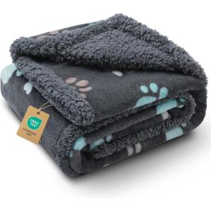 image:imageLuciphia Waterproof Pet Blankets for Couch Sofa Bed Cover Cat Liquid Pee Proof Washable Soft Fluffy Large Dog Blanket Reversible Furniture Protection Puppy Grey Paw Thicken King Size100 x 85Grey Paw