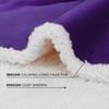 image:imageLuciphia Waterproof Blanket for Dog Washable Reversible Sherpa Fleece Throw Blanket for Bed Couch Soft Liquid Pee Proof Furniture Cover Protector for Small Medium Large Pet Cat Grey 35 x 25Purple White
