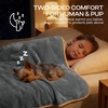 image:imageLuciphia Waterproof Blanket for Dog Washable Reversible Sherpa Fleece Throw Blanket for Bed Couch Soft Liquid Pee Proof Furniture Cover Protector for Small Medium Large Pet Cat Grey 35 x 25Greywhite