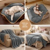 image:imageLuciphia Waterproof Blanket for Dog Washable Reversible Sherpa Fleece Throw Blanket for Bed Couch Soft Liquid Pee Proof Furniture Cover Protector for Small Medium Large Pet Cat Grey 35 x 25Greywhite