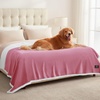 image:imageLuciphia Waterproof Blanket for Dog Washable Reversible Sherpa Fleece Throw Blanket for Bed Couch Soft Liquid Pee Proof Furniture Cover Protector for Small Medium Large Pet Cat Grey 35 x 25Pink White