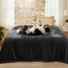 image:imageLuciphia Waterproof Blanket for Dog Washable Reversible Sherpa Fleece Throw Blanket for Bed Couch Soft Liquid Pee Proof Furniture Cover Protector for Small Medium Large Pet Cat Grey 35 x 25Black
