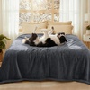 image:imageLuciphia Waterproof Blanket for Dog Washable Reversible Sherpa Fleece Throw Blanket for Bed Couch Soft Liquid Pee Proof Furniture Cover Protector for Small Medium Large Pet Cat Grey 35 x 25Grey