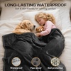 image:imageLuciphia Waterproof Blanket for Dog Washable Reversible Sherpa Fleece Throw Blanket for Bed Couch Soft Liquid Pee Proof Furniture Cover Protector for Small Medium Large Pet Cat Grey 35 x 25Black