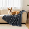 image:imageLuciphia Waterproof Blanket for Dog Washable Reversible Sherpa Fleece Throw Blanket for Bed Couch Soft Liquid Pee Proof Furniture Cover Protector for Small Medium Large Pet Cat Grey 35 x 25Grey