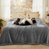 image:imageLuciphia Waterproof Blanket for Dog Washable Reversible Sherpa Fleece Throw Blanket for Bed Couch Soft Liquid Pee Proof Furniture Cover Protector for Small Medium Large Pet Cat Grey 35 x 25Light Grey