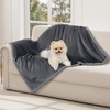 image:imageLuciphia Waterproof Blanket for Dog Washable Reversible Sherpa Fleece Throw Blanket for Bed Couch Soft Liquid Pee Proof Furniture Cover Protector for Small Medium Large Pet Cat Grey 35 x 25Light Grey