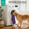 image:imageLuciphia Waterproof Blanket for Dog Washable Reversible Sherpa Fleece Throw Blanket for Bed Couch Soft Liquid Pee Proof Furniture Cover Protector for Small Medium Large Pet Cat Grey 35 x 25Purple White