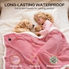 image:imageLuciphia Waterproof Blanket for Dog Washable Reversible Sherpa Fleece Throw Blanket for Bed Couch Soft Liquid Pee Proof Furniture Cover Protector for Small Medium Large Pet Cat Grey 35 x 25Pink White