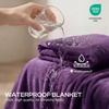 image:imageLuciphia Waterproof Blanket for Dog Washable Reversible Sherpa Fleece Throw Blanket for Bed Couch Soft Liquid Pee Proof Furniture Cover Protector for Small Medium Large Pet Cat Grey 35 x 25Purplewhite