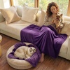 image:imageLuciphia Waterproof Blanket for Dog Washable Reversible Sherpa Fleece Throw Blanket for Bed Couch Soft Liquid Pee Proof Furniture Cover Protector for Small Medium Large Pet Cat Grey 35 x 25Purplewhite