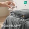 image:imageLuciphia Waterproof Blanket for Dog Washable Reversible Sherpa Fleece Throw Blanket for Bed Couch Soft Liquid Pee Proof Furniture Cover Protector for Small Medium Large Pet Cat Grey 35 x 25Greywhite