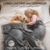 image:imageLuciphia Waterproof Blanket for Dog Washable Reversible Sherpa Fleece Throw Blanket for Bed Couch Soft Liquid Pee Proof Furniture Cover Protector for Small Medium Large Pet Cat Grey 35 x 25Light Grey