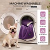 image:imageLuciphia Waterproof Blanket for Dog Washable Reversible Sherpa Fleece Throw Blanket for Bed Couch Soft Liquid Pee Proof Furniture Cover Protector for Small Medium Large Pet Cat Grey 35 x 25Purplewhite