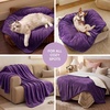image:imageLuciphia Waterproof Blanket for Dog Washable Reversible Sherpa Fleece Throw Blanket for Bed Couch Soft Liquid Pee Proof Furniture Cover Protector for Small Medium Large Pet Cat Grey 35 x 25Purplewhite