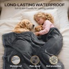 image:imageLuciphia Waterproof Blanket for Dog Washable Reversible Sherpa Fleece Throw Blanket for Bed Couch Soft Liquid Pee Proof Furniture Cover Protector for Small Medium Large Pet Cat Grey 35 x 25Grey