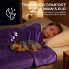 image:imageLuciphia Waterproof Blanket for Dog Washable Reversible Sherpa Fleece Throw Blanket for Bed Couch Soft Liquid Pee Proof Furniture Cover Protector for Small Medium Large Pet Cat Grey 35 x 25Purplewhite