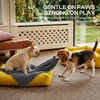 image:imageLuciphia Waterproof Blanket for Small Dog Cat Puppy UltraSoft amp Calming Pet Throw Reversible Warm Fleece Durable Furniture Crate Couch Cover Protector Machine Washable Leakproof Beige S 40x28Grey
