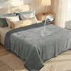 image:imageLuciphia Waterproof Blanket for Small Dog Cat Puppy UltraSoft amp Calming Pet Throw Reversible Warm Fleece Durable Furniture Crate Couch Cover Protector Machine Washable Leakproof Beige S 40x28Grey