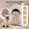 image:imageLuciphia Waterproof Blanket for Small Dog Cat Puppy UltraSoft amp Calming Pet Throw Reversible Warm Fleece Durable Furniture Crate Couch Cover Protector Machine Washable Leakproof Beige S 40x28Beige