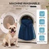 image:imageLuciphia Waterproof Blanket for Small Dog Cat Puppy UltraSoft amp Calming Pet Throw Reversible Warm Fleece Durable Furniture Crate Couch Cover Protector Machine Washable Leakproof Beige S 40x28Blue