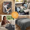 image:imageLuciphia Waterproof Blanket for Small Dog Cat Puppy UltraSoft amp Calming Pet Throw Reversible Warm Fleece Durable Furniture Crate Couch Cover Protector Machine Washable Leakproof Beige S 40x28Grey