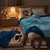 image:imageLuciphia Waterproof Blanket for Small Dog Cat Puppy UltraSoft amp Calming Pet Throw Reversible Warm Fleece Durable Furniture Crate Couch Cover Protector Machine Washable Leakproof Beige S 40x28Blue