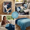 image:imageLuciphia Waterproof Blanket for Small Dog Cat Puppy UltraSoft amp Calming Pet Throw Reversible Warm Fleece Durable Furniture Crate Couch Cover Protector Machine Washable Leakproof Beige S 40x28Blue