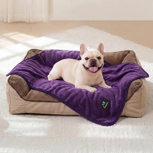 image:imageLuciphia Waterproof Blanket for Dog Washable Reversible Sherpa Fleece Throw Blanket for Bed Couch Soft Liquid Pee Proof Furniture Cover Protector for Small Medium Large Pet Cat Grey 35 x 25Purplewhite