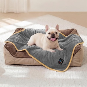 image:imageLuciphia Waterproof Blanket for Dog Washable Reversible Sherpa Fleece Throw Blanket for Bed Couch Soft Liquid Pee Proof Furniture Cover Protector for Small Medium Large Pet Cat Grey 35 x 25Greywhite